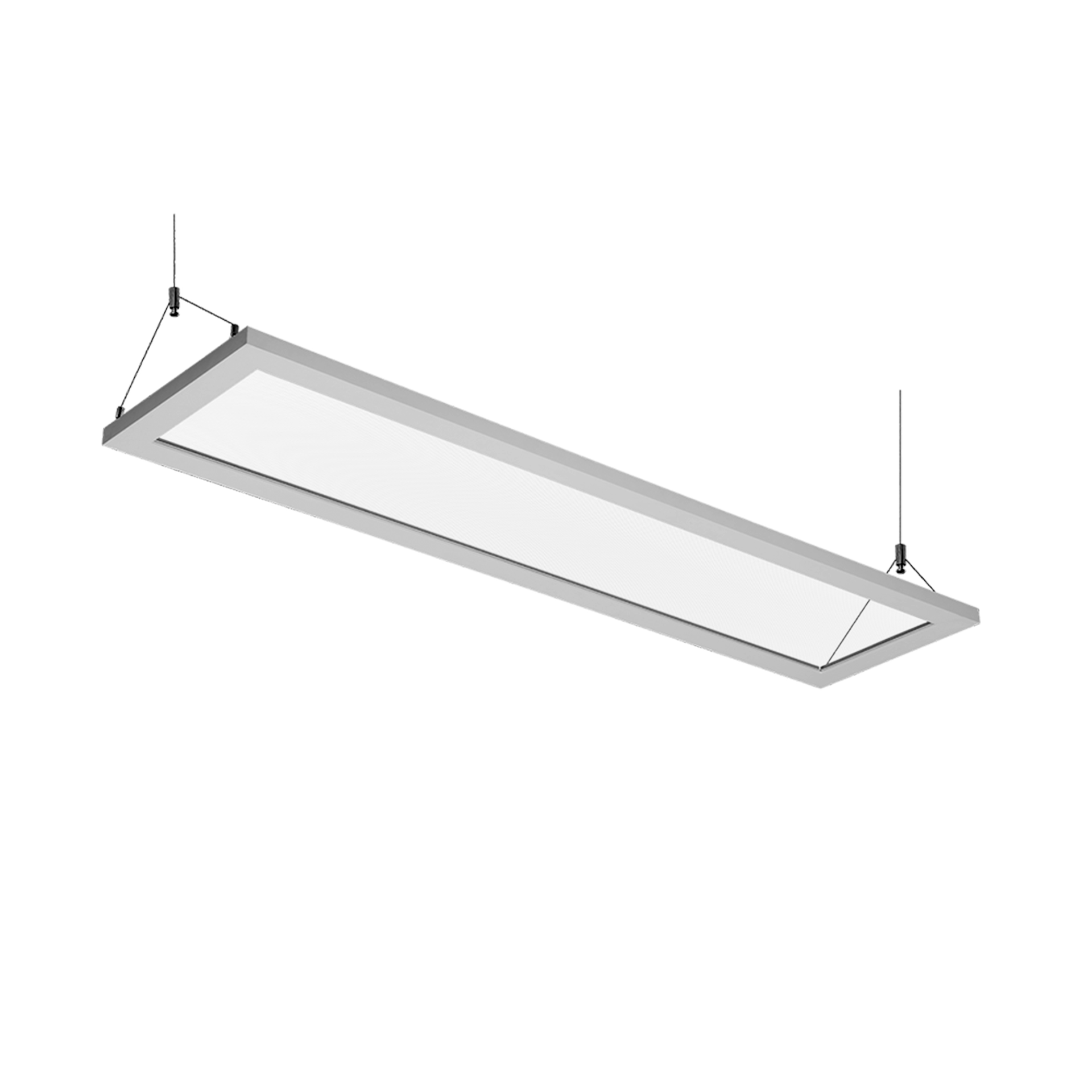 Intérieur / Suspensions avec optiques translucides / Luminaire rectangulaire bidirectionnel