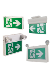 INDOOR FIXTURES / EMERGENCY LIGHTING / RUNNING MAN EXIT SIGNS