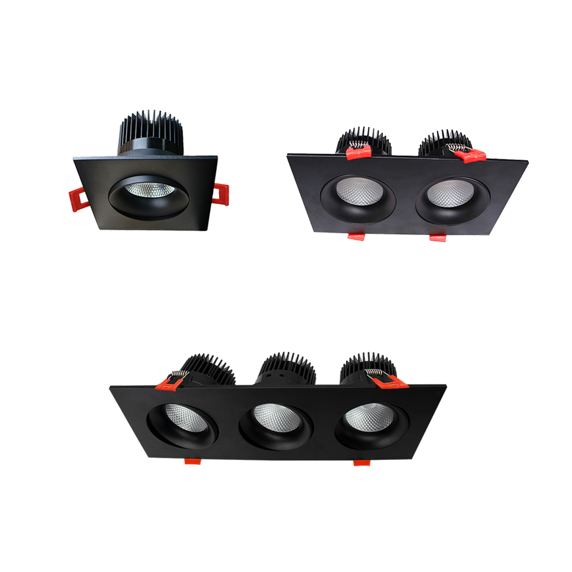 Intérieur / Luminaires encastrés / Regress Gimbals / LUMINAIRES CARRÉS À CARDAN